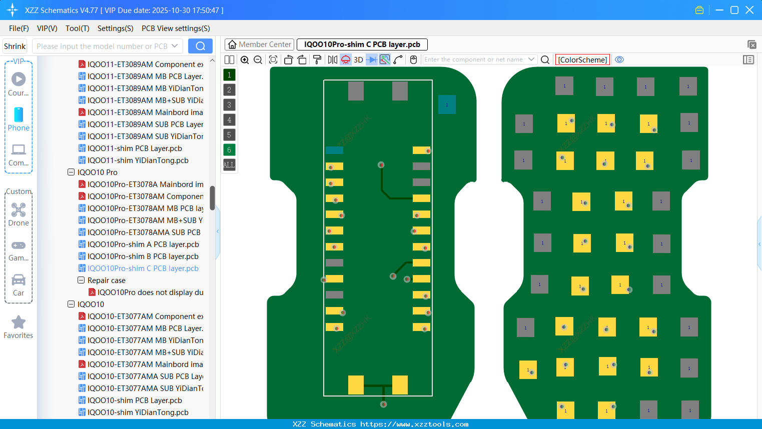VIVO IQOO10Pro-shim C PCB Layer